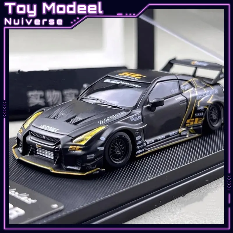 mc-lb-gtr-r35-black-ghost-claw-1-64-scale-exquisite-limited-premium-diecast-alloy-simulation-car-model-collectible-perfect-gift