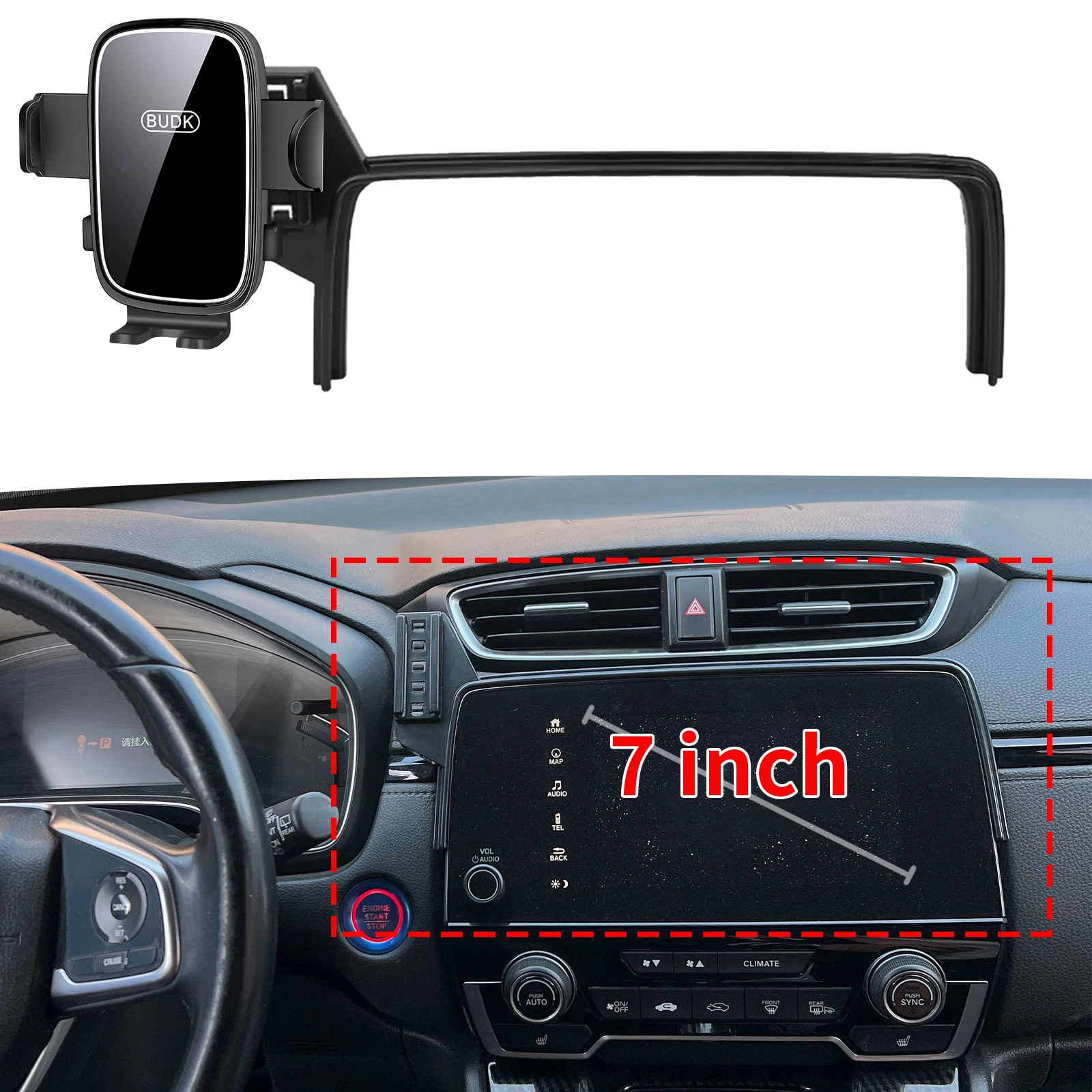 

fit for Honda CR-V 2017 2018 2019-2022 CRV RW RT Custom Fit Phone Holder Mount Dashboard Screen Base No Drill Car​​ accessoires