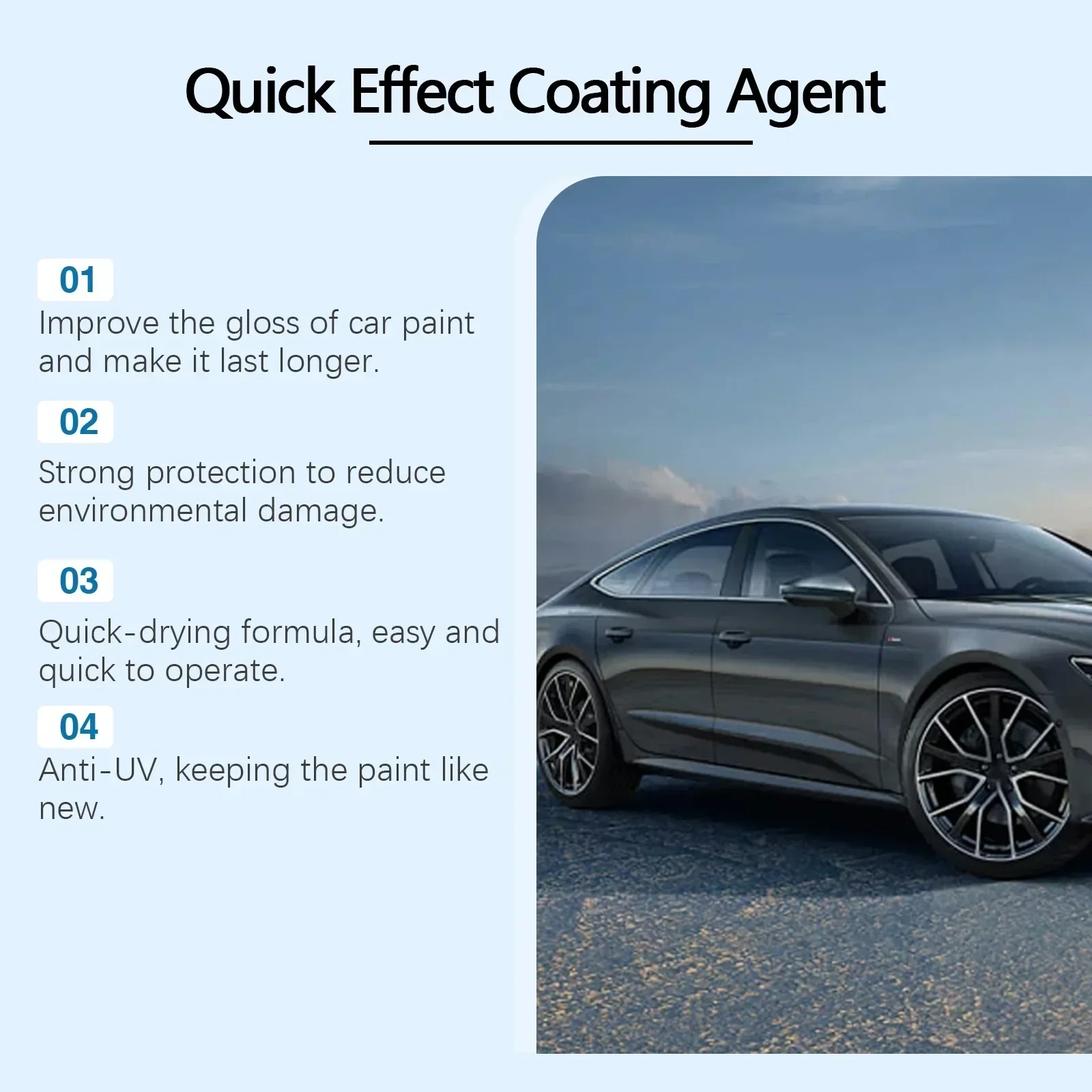 Gloss wax sealer spray for motorcycle and car