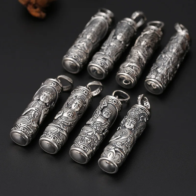 Benming Buddha Pendant Necklace The Eight Guardian Gods Good Lucky Amulet Necklace for Men Women Buddhist Jewelry