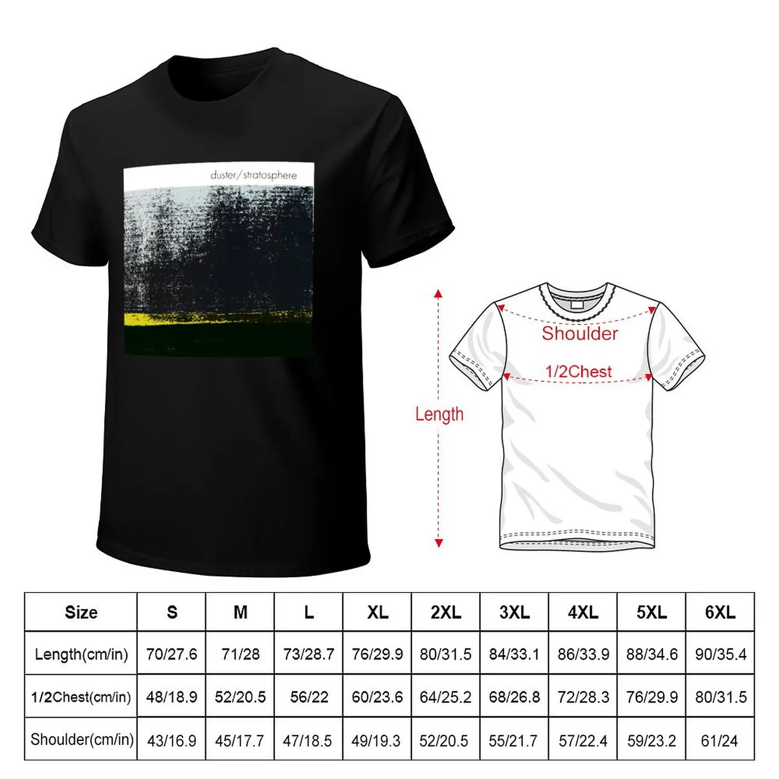 Duster - Stratosphere - Vintage Shoegaze T-Shirt Large Size Loose Casual Tee