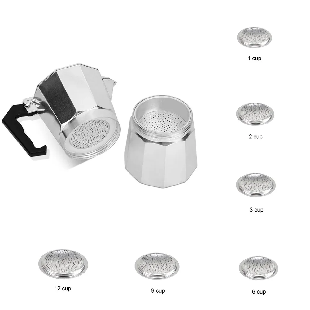 

1/2/3/6/9/12PCS Cups Spare Seal Gasket Filter Gasket Filters Spare Part For Moka Fits For Express Pot/espresso Pots Kitchen Part