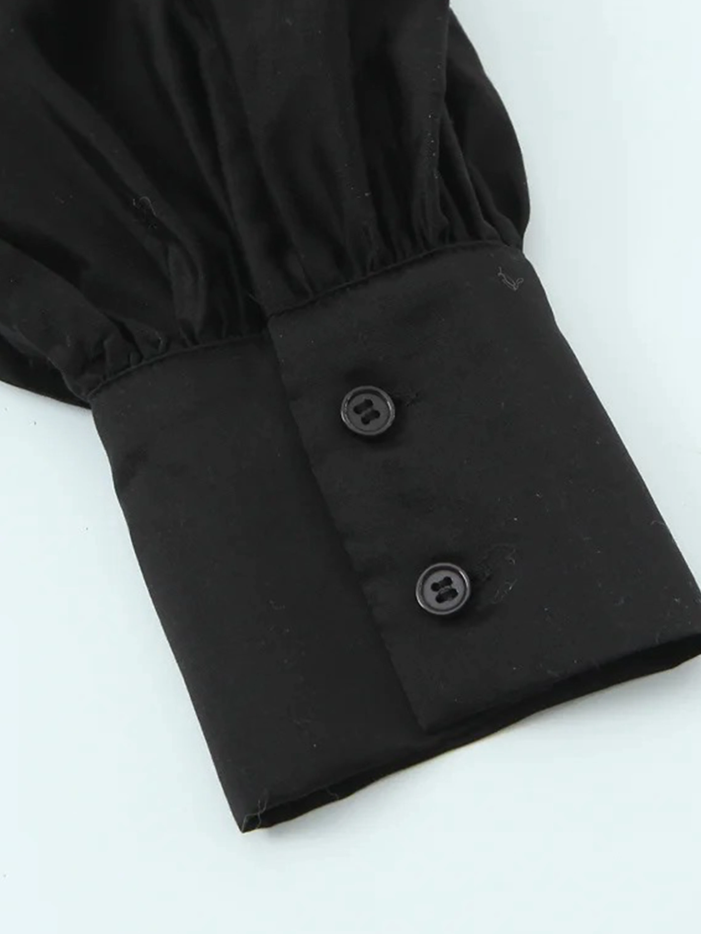 Nueva camisa con decoración de lazo para mujer, nueva moda de otoño, camisa de manga larga con botones de Color sólido, camisa elegante de ocio para mujer