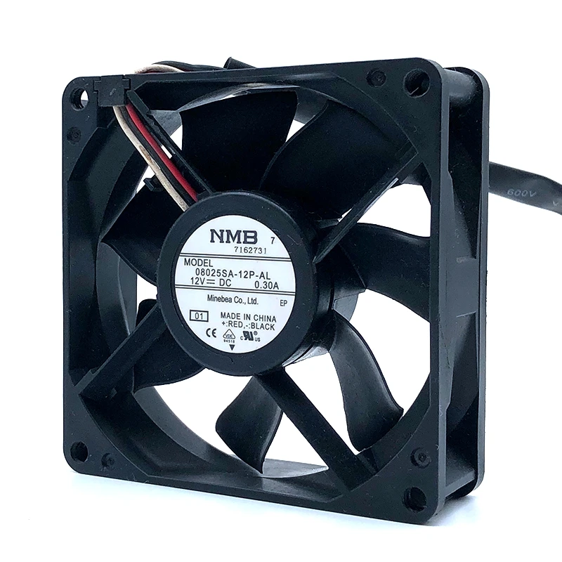 08025SA-12P-AL NMB 8025 12V 8CM 80mm Cooling Fan for Projector,Dual Ball Bearing