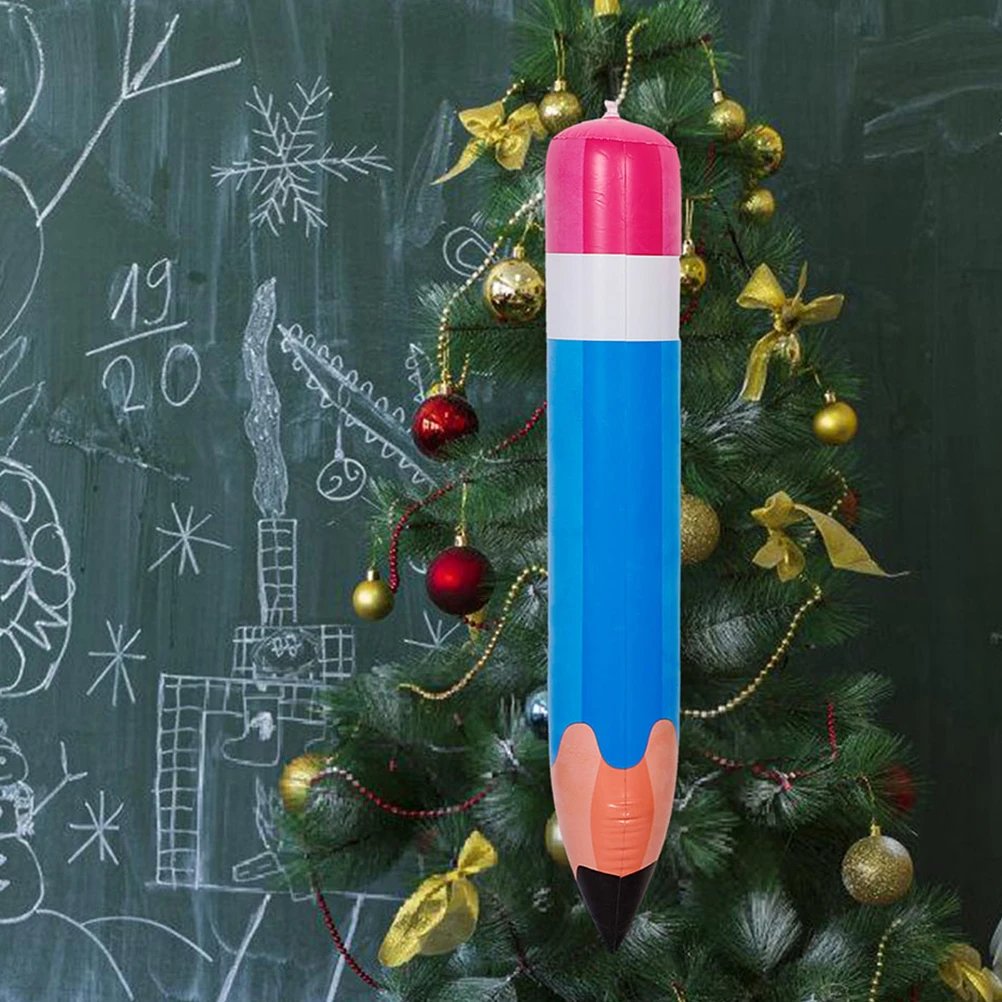 

7 Pcs Inflatable Pencils Blow up Crayons Back to School Decorations Giant Pencil Balloons Classroom Supplies Vivid Colors