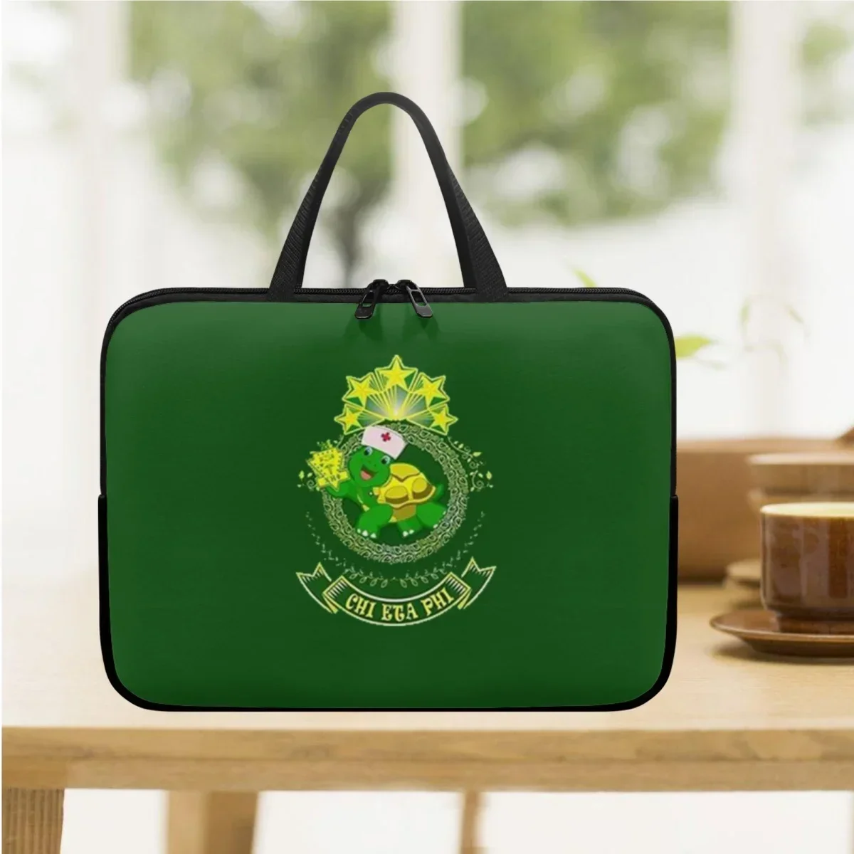 Bolsa para laptop de 10 12 13 15 17 polegadas, capa chi eta phi fraternidade notebook mini capa para pc alça universal com zíper bolsa para tablet presente