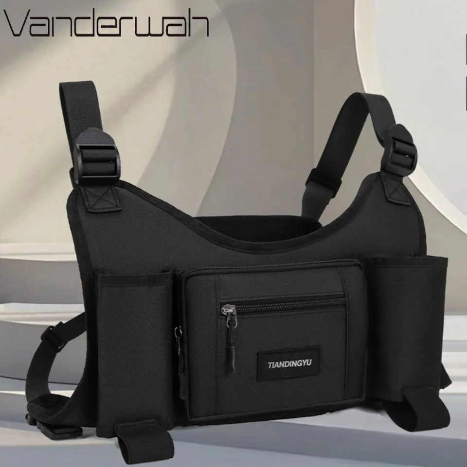 

Tactical Chest Bag for Men Running Front Vest Backpack Rig Pouch Hiking Cycling Outdoor Camping Fishing Hunting Travel Bag