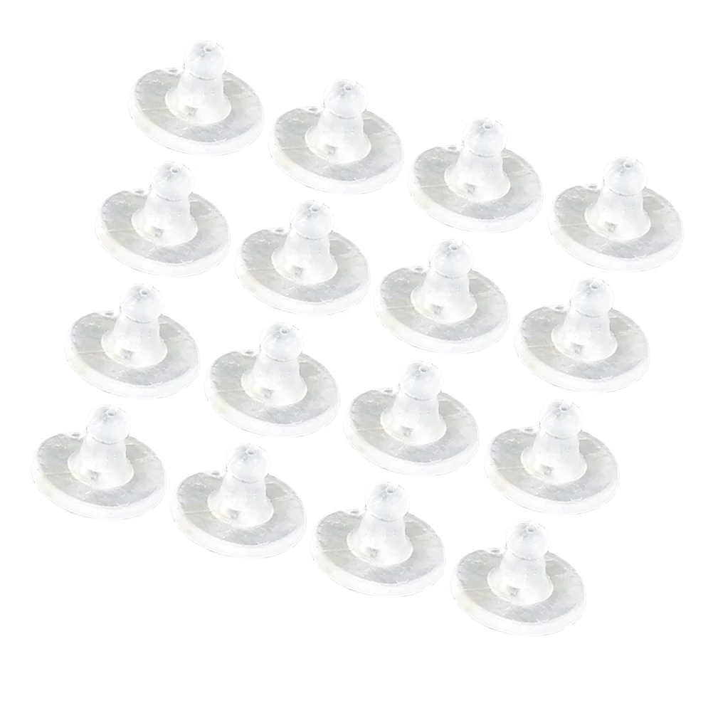 

50pcs Silicone Earring Backs Replacement Locking Plug For Heavy Studs Diy Accessories Stopper Backings Secure Earring Backs For