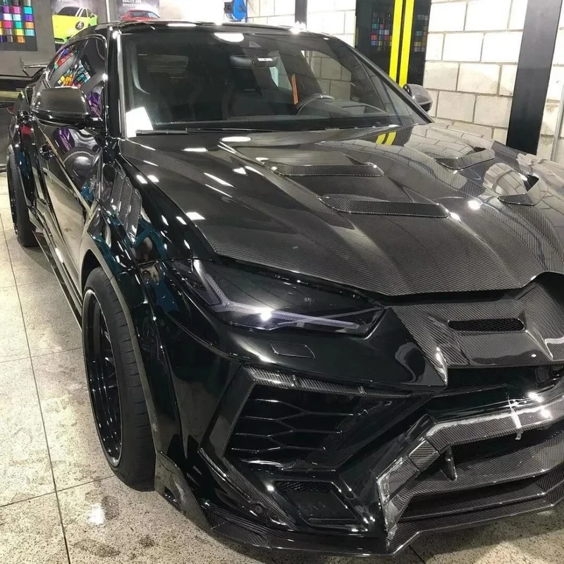 

Premium SM Style Dry Carbon Fiber Hood Exterior Mod Part For Urus