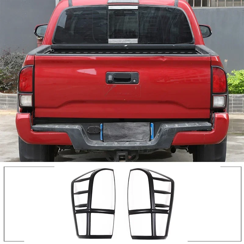 

ABS Black Car Styling Car Taillight Decorative Frame Sticker For Toyota Tacoma 2016-2022 Car Exterior Accessories