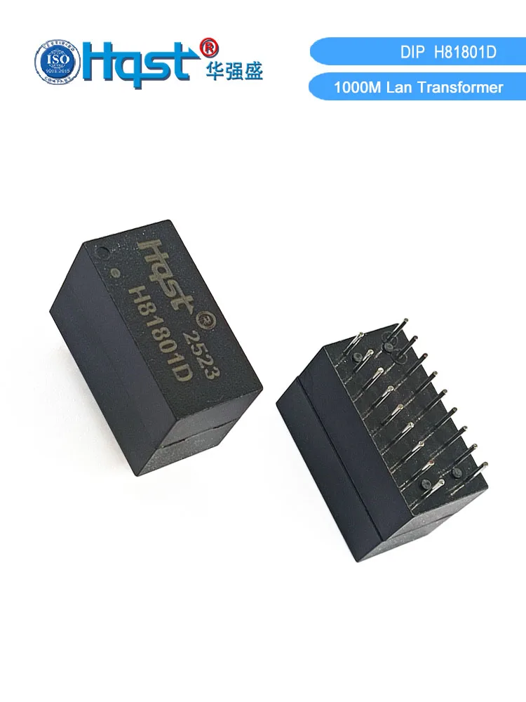 H81801D 10/100/1000M Base‑T LAN Transformer 18Pin SMD Surface Mount Gigabit Ethernet Isolation Transformer Magnetic Modules