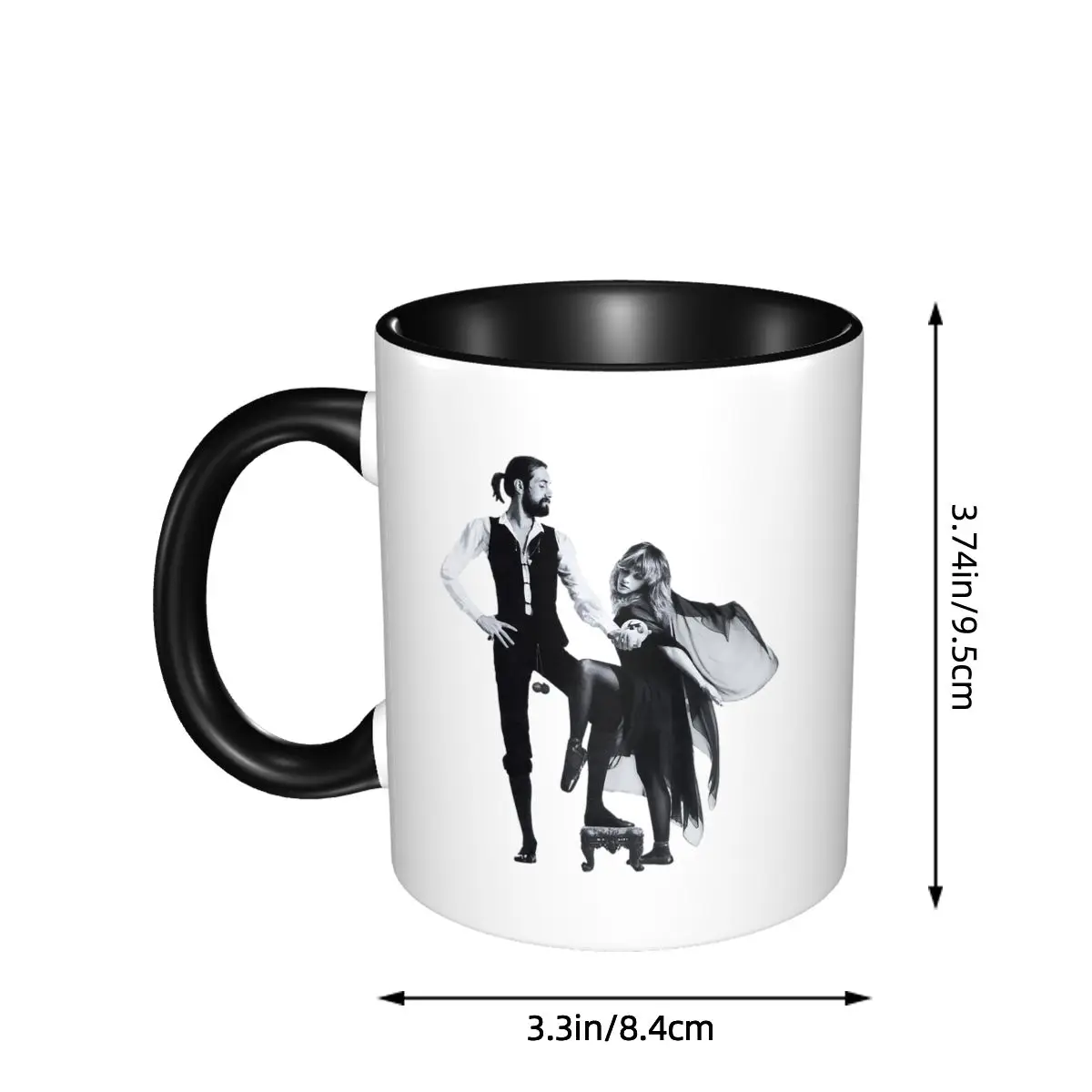 FLEETWOOD MAC الشائعات القدح مضحك أكواب القهوة السيراميك أكواب الشاي كوب حليب درينكوير هدية للمرأة الرجل
