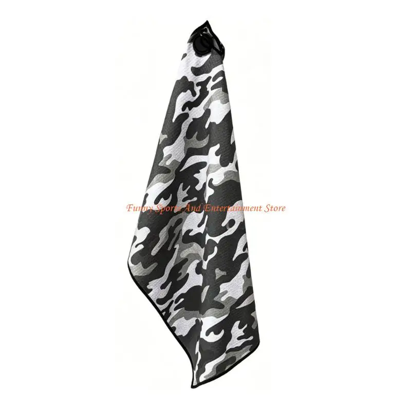 C4DE Super Absorbent Microfiber Golf Towel With constructed In Strong Magnet