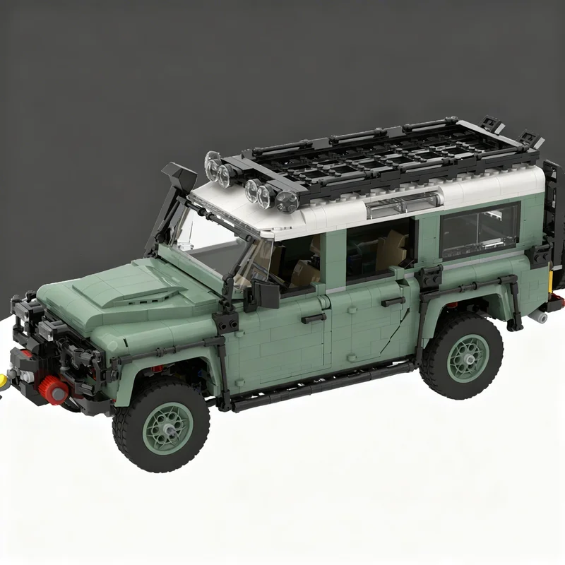 2225PCS MOC Creative Model Land Rover Classic Defender 110 DIY Assembly Bricks Home Decor Display Birthday Gift Collectible Set