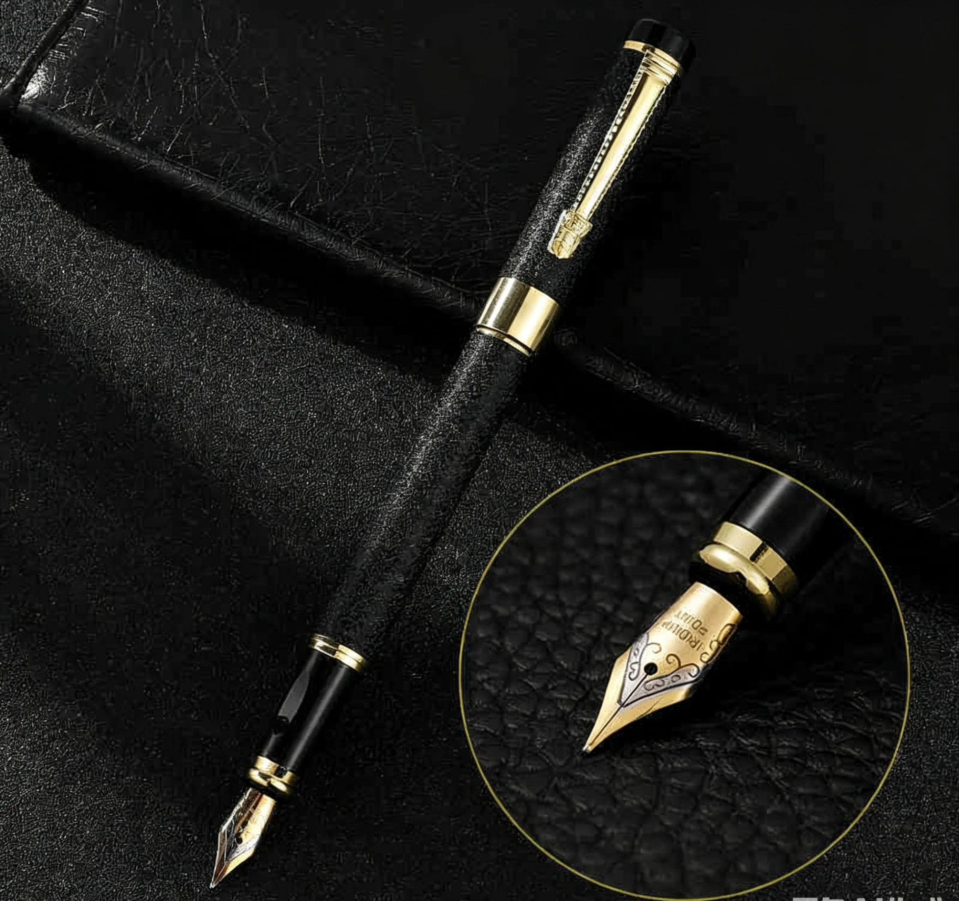 1 Stück Metall-Füllfederhalter, Lridium-Spitze, mittlere Größe 0,5 mm, für Büro, Schule, Studenten, für Männer und Frauen, ideal zum täglichen Schreiben, bester Füllfederhalter. – Detail 4