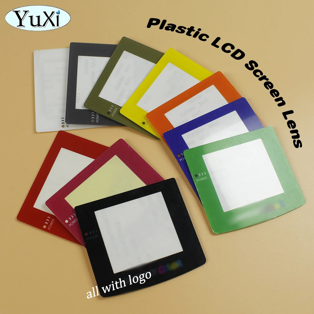 1 takım polarize filtre Film levhası GBC için LCD ekran Lens için yngameboy cam renkler polarize arka aydınlatmalı ekran değiştirmek bölüm kiti