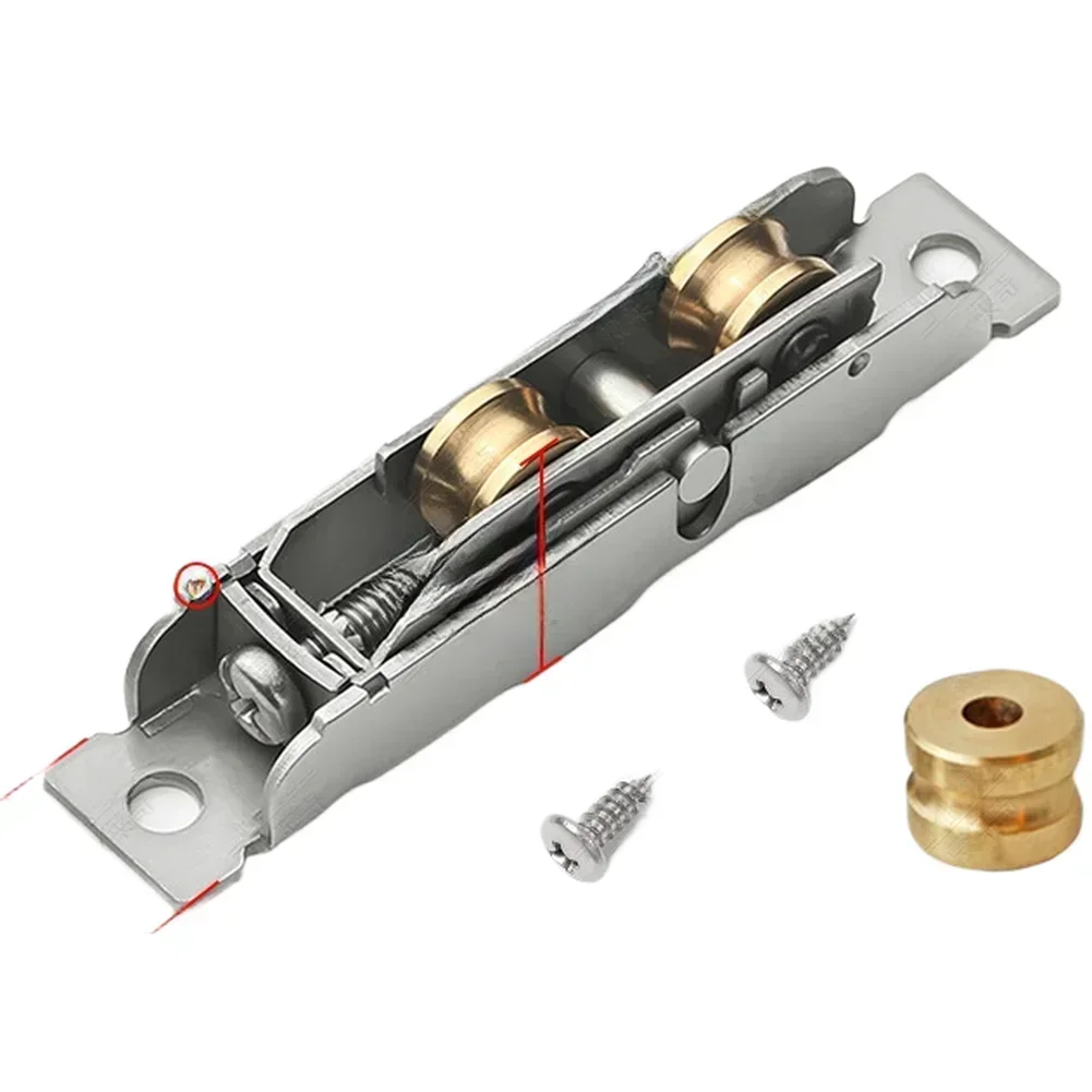 1pc Adjustable Stainless Steel Sliding Window Door Roller Wheels For Plastic Steel Doors For Window With Tracks Wider Than 16mm