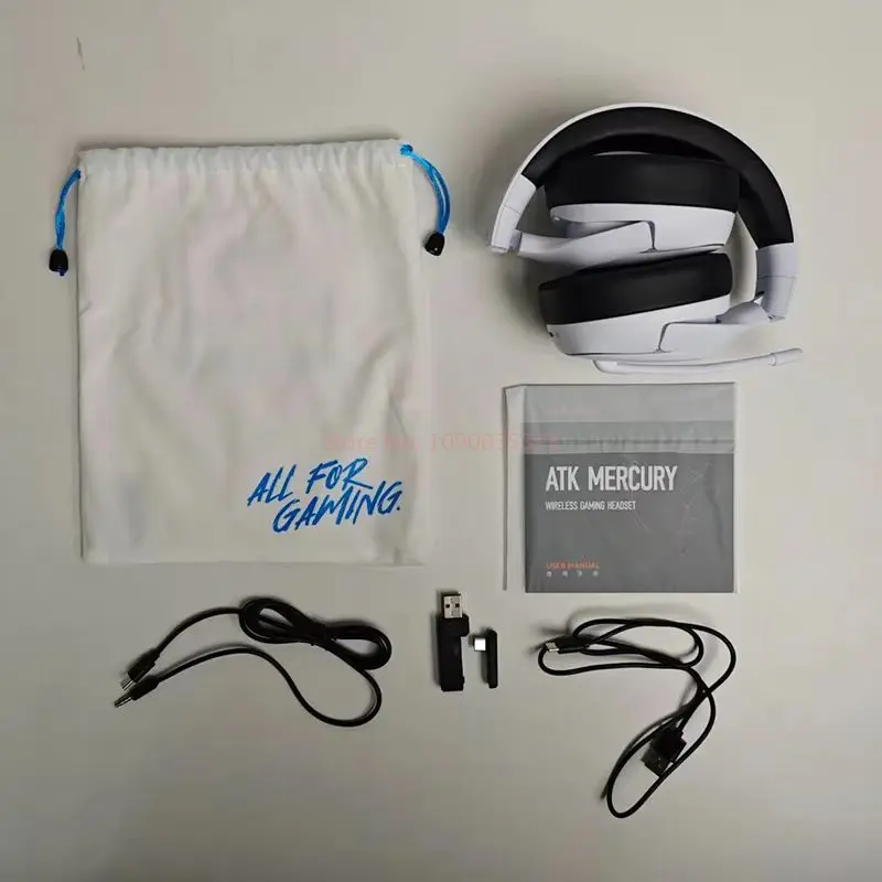سماعة الألعاب اللاسلكية ATK Mercury M1 - ثلاثة أوضاع للرياضات الإلكترونية مع ميكروفون بصوت محيطي افتراضي 7.1 للكمبيوتر