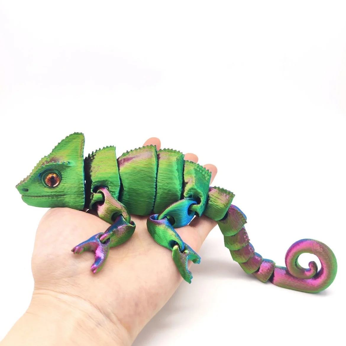 3D Printed Dragon Chameleon Figures Multi-joint Movable Simulation for Home Accessories Kids Gift Room Decoration 22/23cm