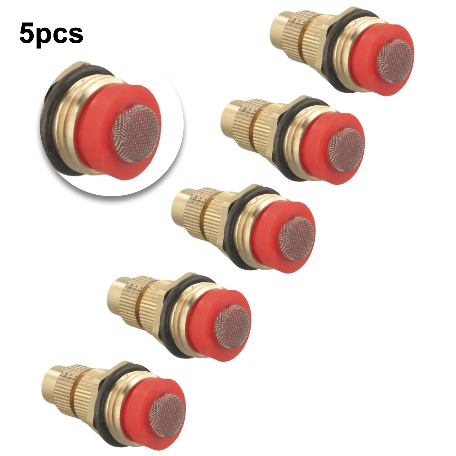 5PCS Adjustable Atomizer Nozzle for Lawn Sprinkler Systems Garden Misting Irrigation and Patio Cooling 1 2 Inch Thread