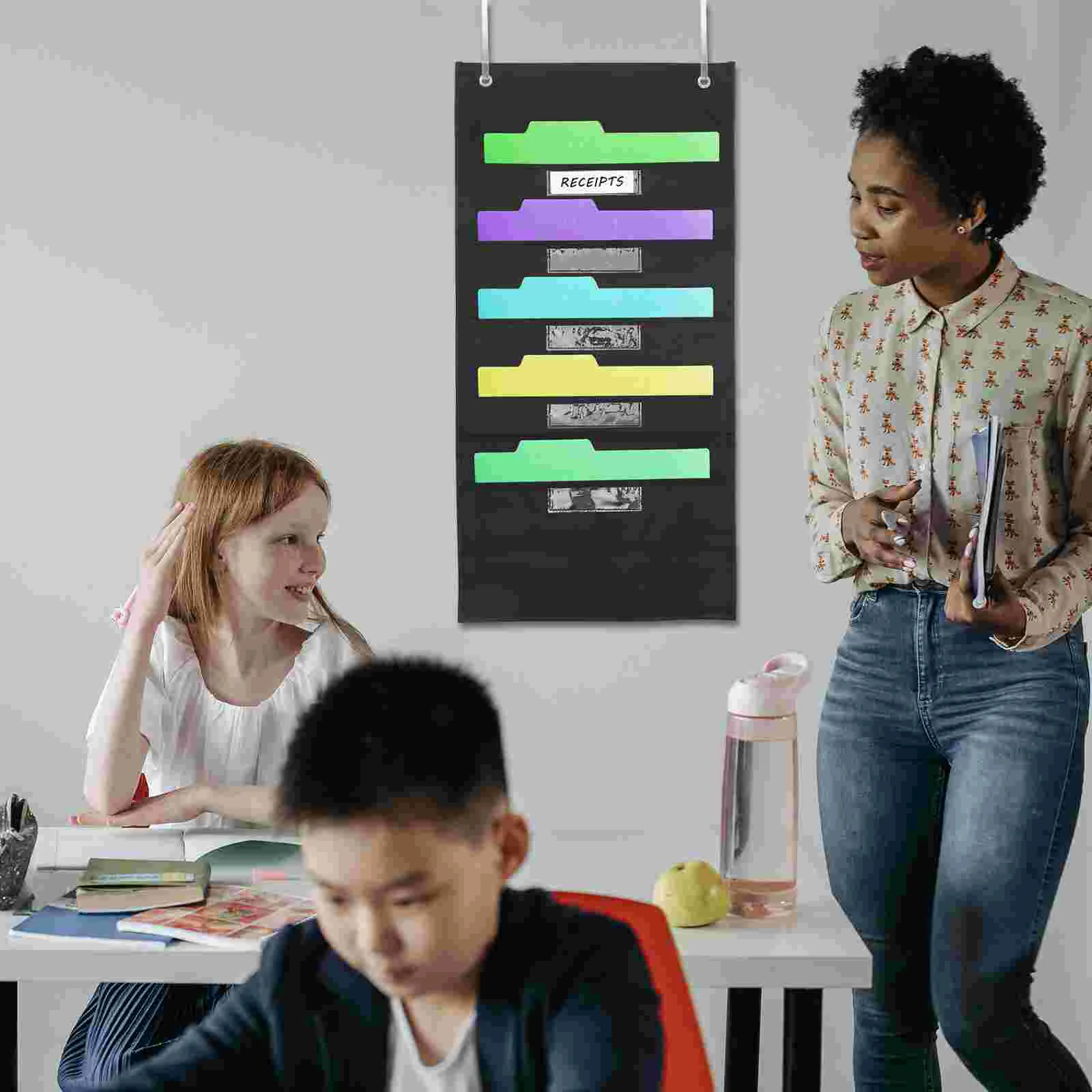 Hanging File Storage Large Capacity Folder Case Paper Organizer Holder Suspend Document 420d Nylon Material