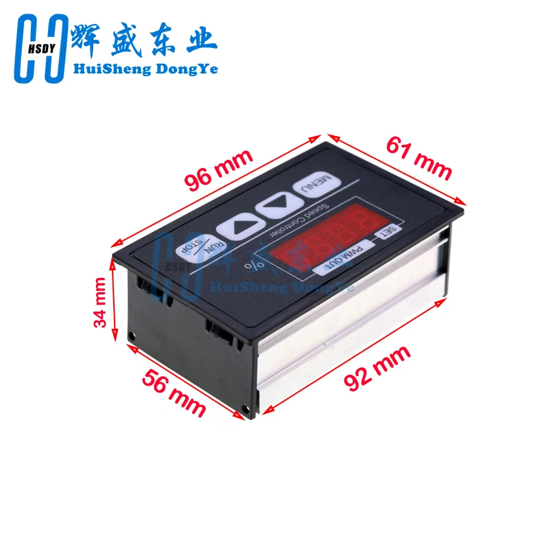 DC 6-60V 30A DC Motor Controller PWM Adjustable Speed Digital Display Encoder Duty Ratio Frequency 1-100KHZ Power Supply