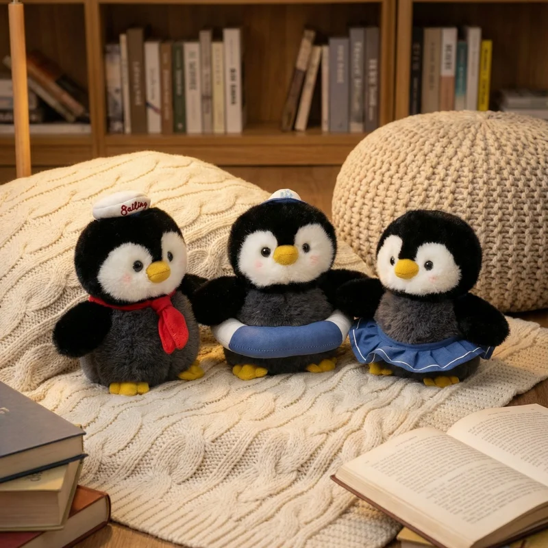 ตุ๊กตาเพนกวินน่ารัก ขนาด 15/20/30 ซม. ตุ๊กตาสัตว์การ์ตูนนุ่มนิ่ม ของขวัญวันเกิดสำหรับเด็กหญิงและเด็กชาย ของเล่นเพื่อนนอนกอด