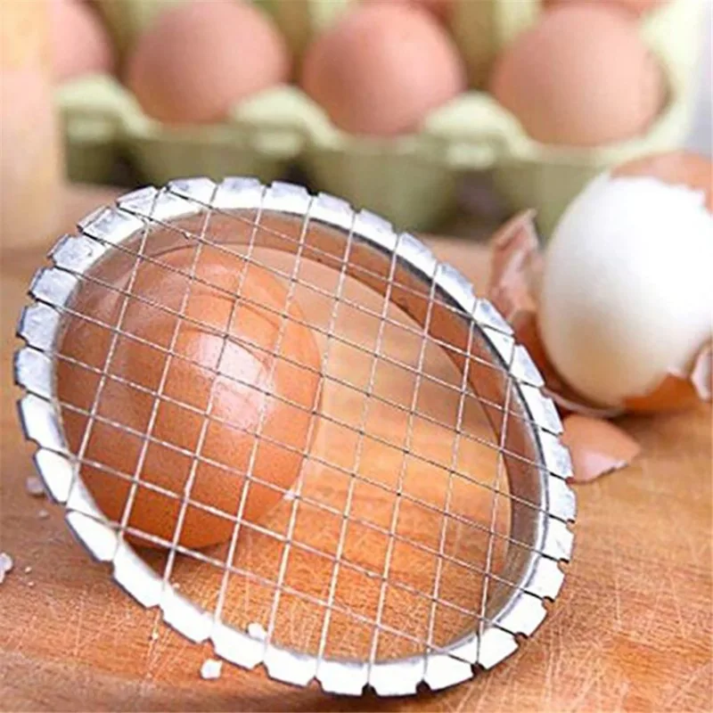 New Kitchen Cutting Gadgets Stainless Steel Egg Slicer Vegetables Fruit Potato Salads Cube Grid Cutter Cheese Device Cooking