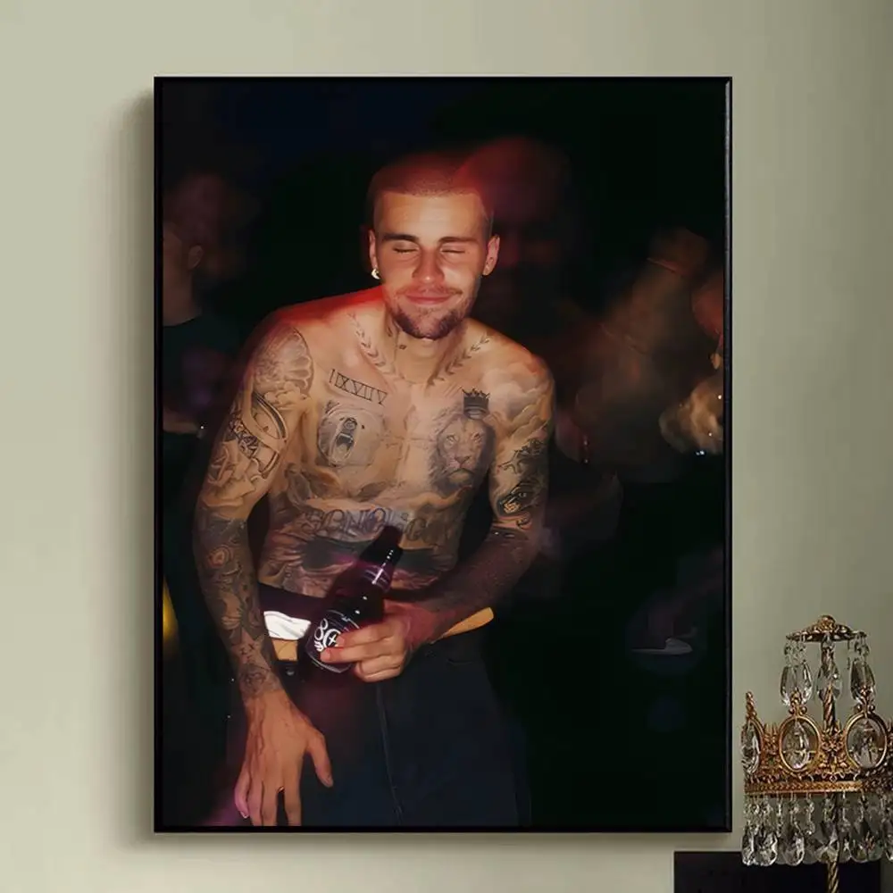 SWAG J-Justin-S-B-Bieber-S المشارك يطبع جدار صورة فنية اللوحة هدية غرفة المعيشة مطعم بار كبير ديسمبر ملصق #6
