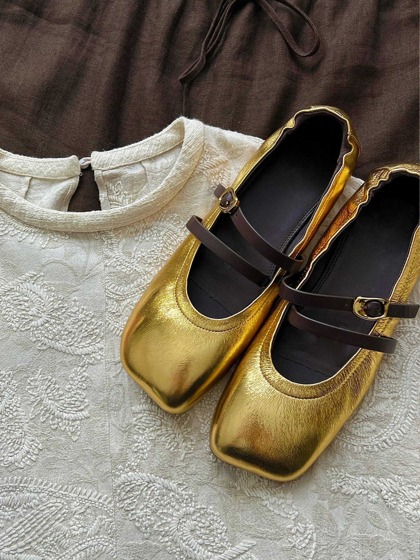 leather-version-korean-style-square-head-slip-on-ballet-flats-women-spring-autumn-new-genuine-leather-flat-double-buckle-mary