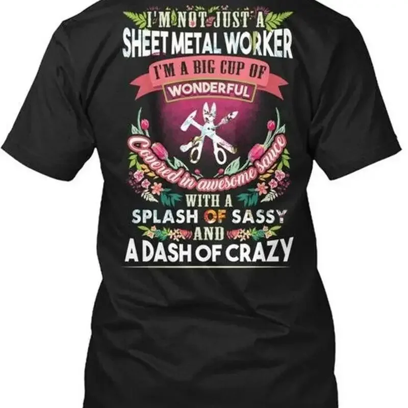 Sheet metals Worker With Splash Of Sassy Size Premium T Shirt M 2XL