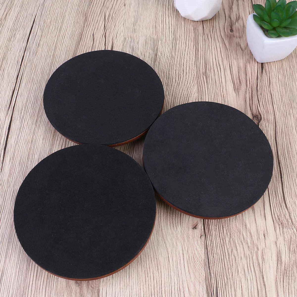 

3pcs Solid Wood Piano Foot Pads Non-Slip Floor Protector For Upright Grand Piano Eva Bottom Soundproof Mats Keyboard Instrument