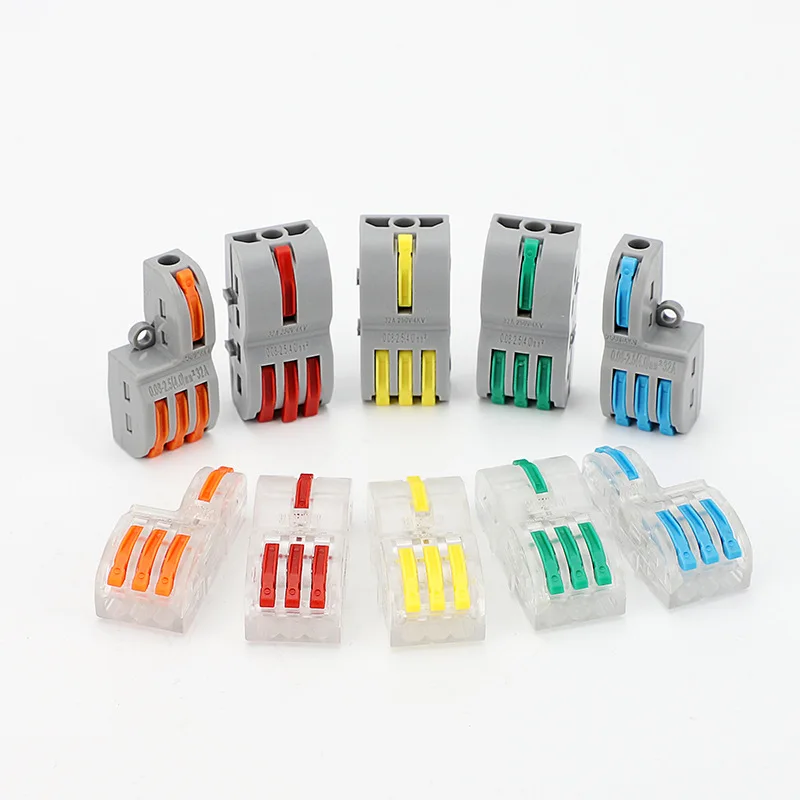 10/50/100PCS Mini Quick Wiring Connector Multiple In Multiple Out Wire Plug Multi-functional Pair Terminal 32A PCT SPL FD