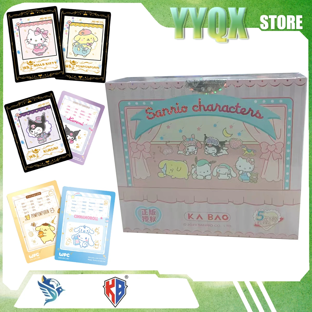 KABAO 2026 NEW  ‌Sanrio Hello Kitty My Melody‌ Kuromi‌ Cinnamoroll‌ Pochacco Cute Cartoon Periphery Collection Gift Surprise Toy