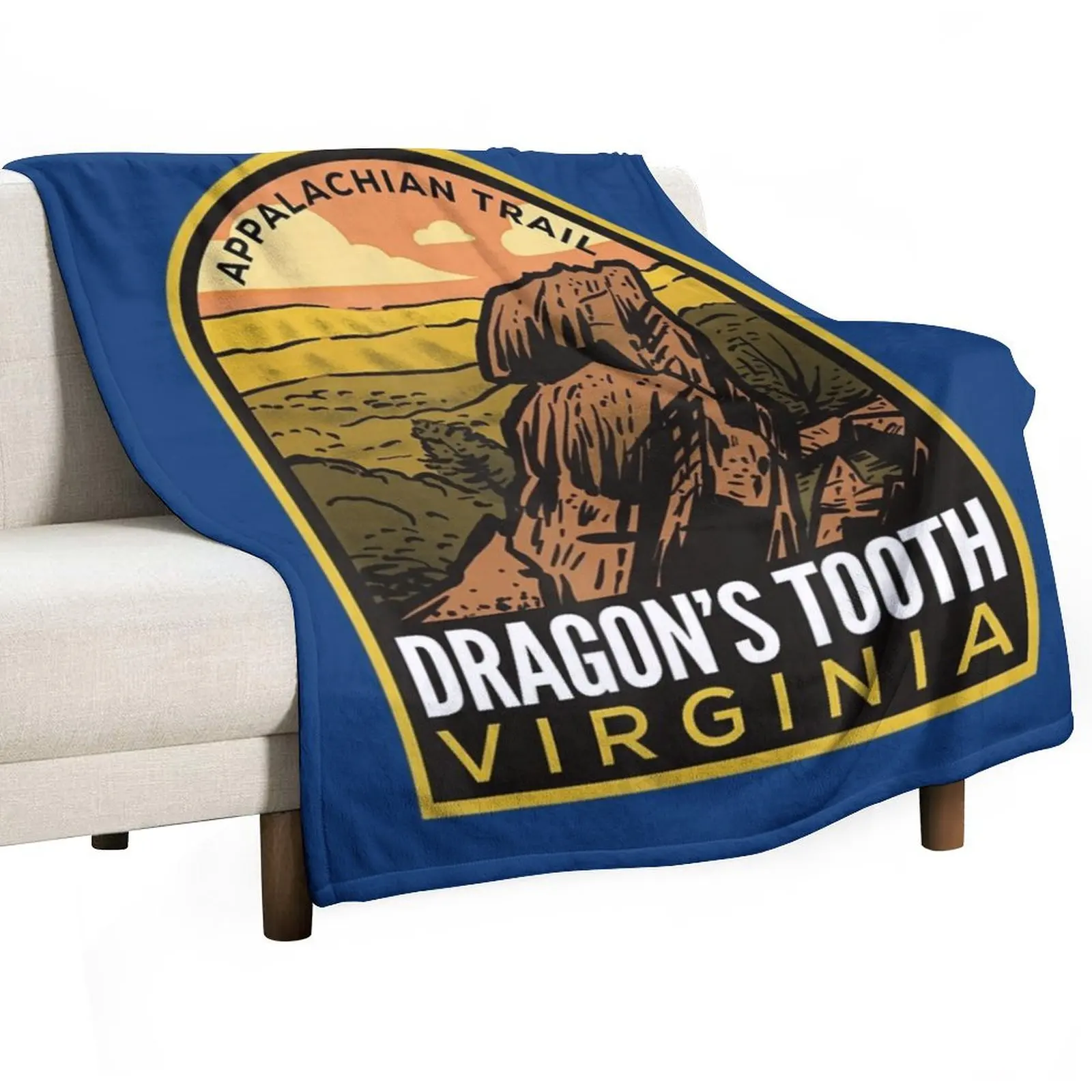 Dragon's Tooth Virginia Appalachian Trail Throw Blanket Kid'S Flannel Fashion Sofas Beautifuls Sofas Luxury Brand Blankets