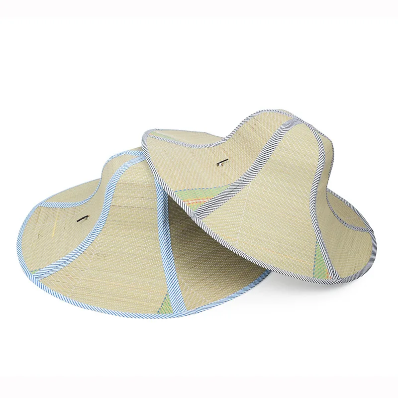 1Pc Summer Foldable Straw Hat Fashion Portable Rattan Anti-ultraviolet Fisherman's Cap Men's Fishing Sunshade Hats 2023 New