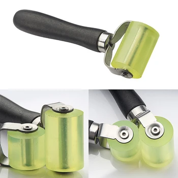 Kit de reparación de neumáticos de coche, herramientas, rodillo de compactación para atrapar neumáticos, rueda de prensa, estera de sonido de Audio para coche, rueda de empuje