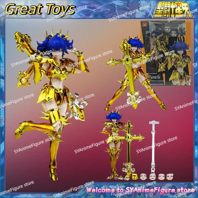 

In Stock GT Model Saint Seiya Myth Cloth EX Cancer Pamela Holy Contract Female Gold Saint Action Figure Toys Gift