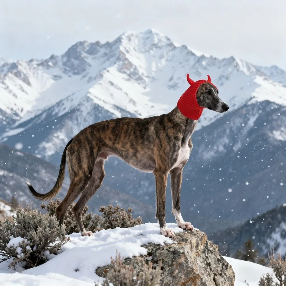 

Puppy Dress Up Warm Dog Head Cover Soft Fashion Dog Decorative Hat Comfortable Cartoon Pet Knitted Hat Pet Party