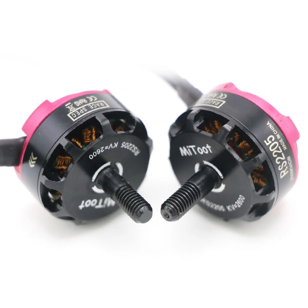 Angeltoy 1 / 2 / 4 قطعة Mitoot RS2205 2300KV 2600KV فرش السيارات CW CCW ل Rc QAV200 210 250 FPV رباعية سباق QAV R180 220 260