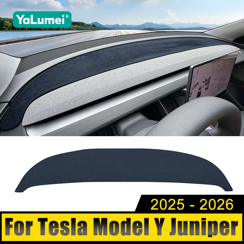 

For Tesla Model Y Juniper Launch 2025 2026 Car Dashboard Cover Instrument Desk Sun Shade Anti-UV Carpet Mat Pad Accessories