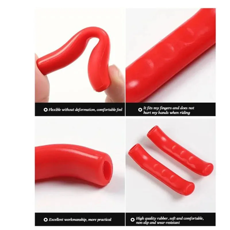 1/2 paar Fahrrad Brems Griff Abdeckung MTB Griffe Fahrrad Lenker Schützen Abdeckung Anti-slip Fahrrad Schutz Getriebe fahrrad Zubehör