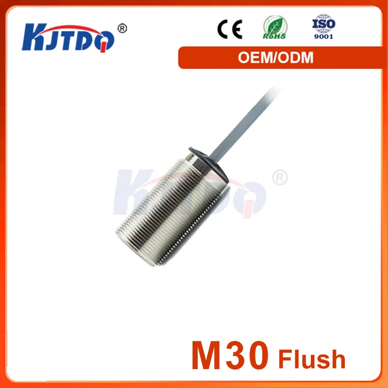 

M30 IP67 Flush Sn 10mm Current Output Voltage Output PNP Analog Inductive Proximity Sensor 24VDC