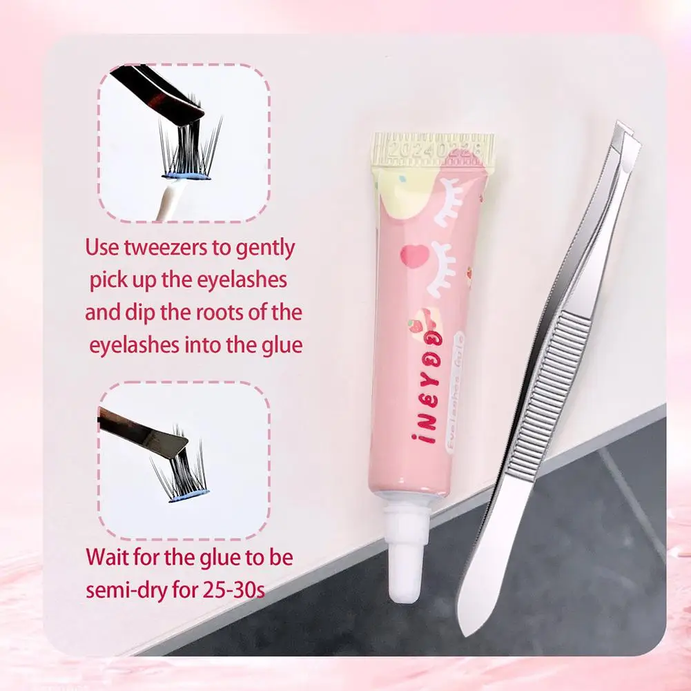 New Waterproof Lasting Eyelash Glue Non-irritating Adhesive White Extension Eyelash False Quick Cosmetic Clear Glues Dry Ma Z2H7