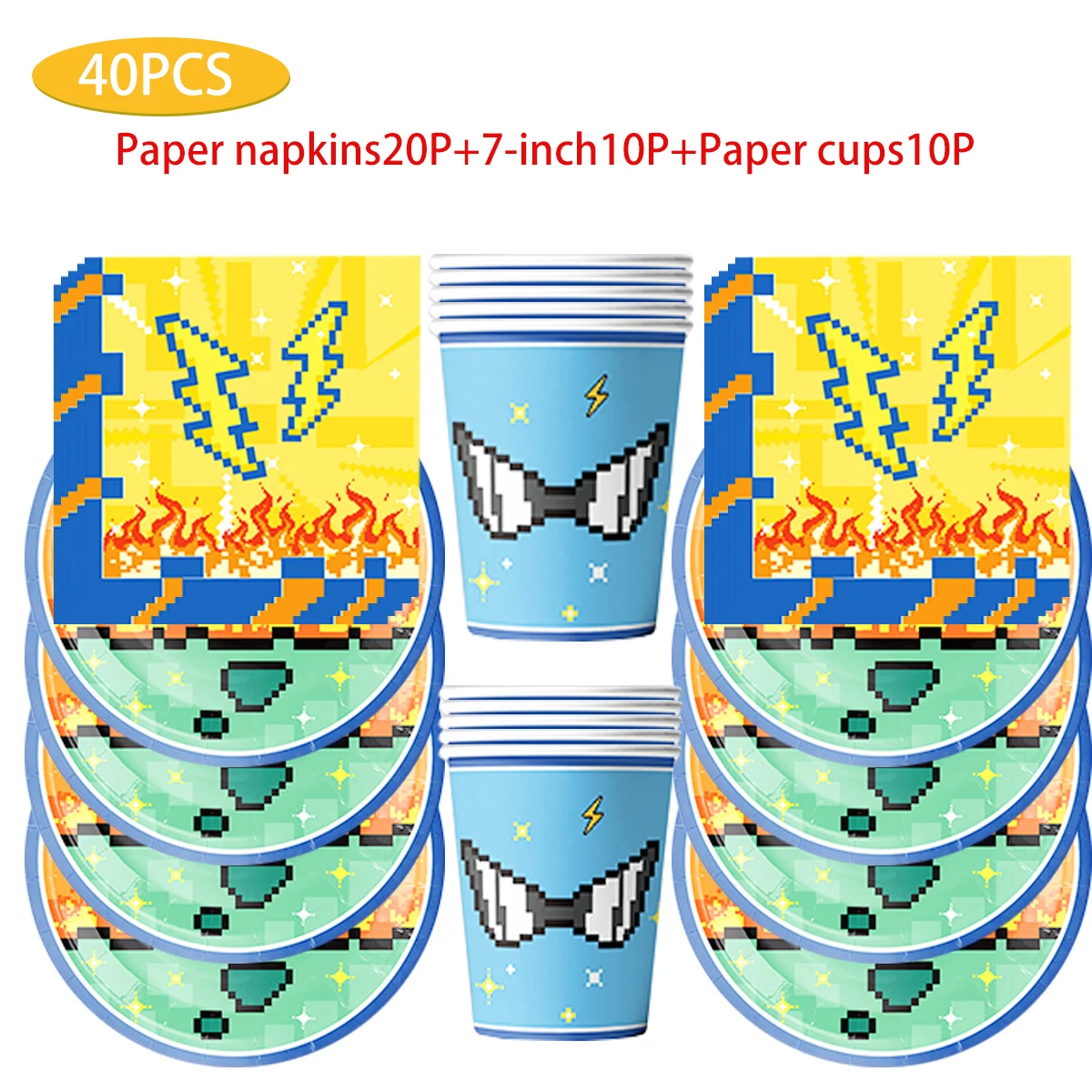 

MINISO Pokmon Happy Birthday ecorat decoration Shower Children Elf Tableware Napkin Cup Plate Set Party Decoration Supplie