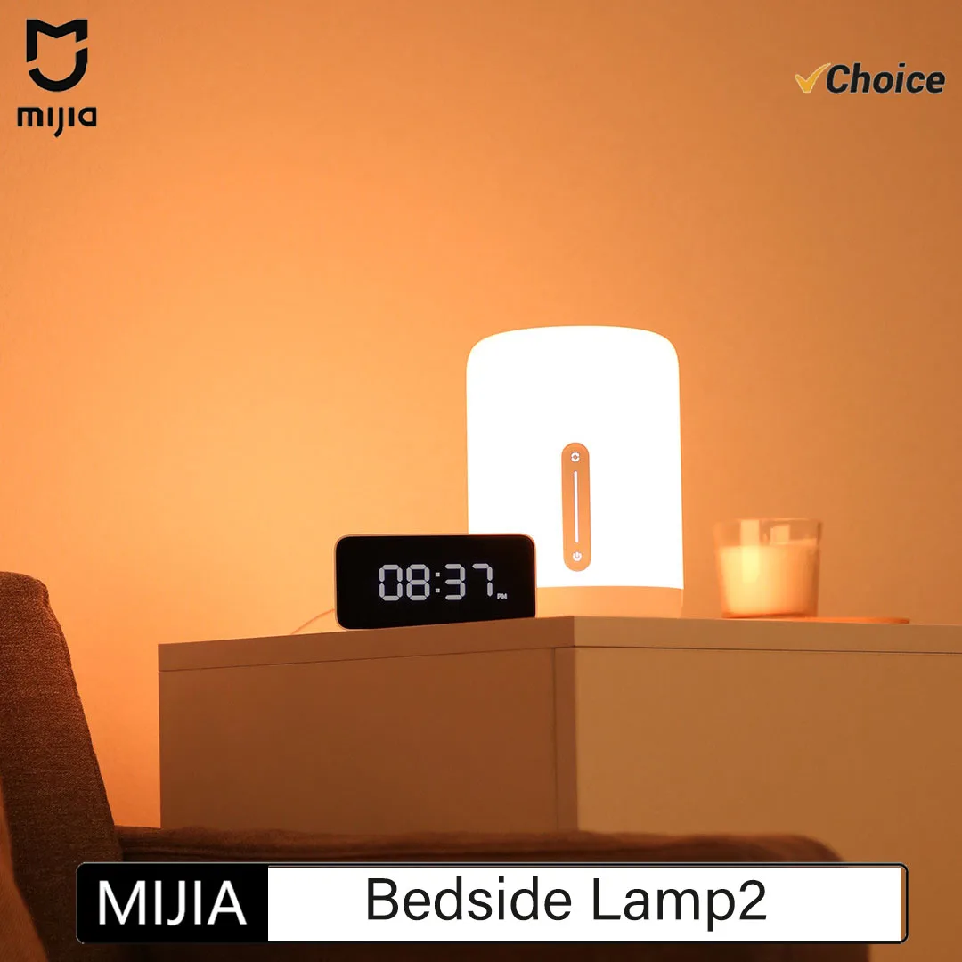

NEW MIJIA Bedside Lamp 2 Smart Table LED Night Light Colorful 400 Lumens Bluetooth WiFi Touch Control for Apple HomeKit Siri