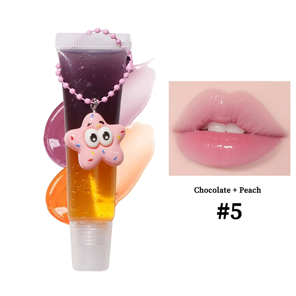 プライベートラベル リップグロス 栄養補修 カスタムロゴ 保湿 乾燥防止 柔らか 長持ち メイクアップ 卸売 ペンダント付き