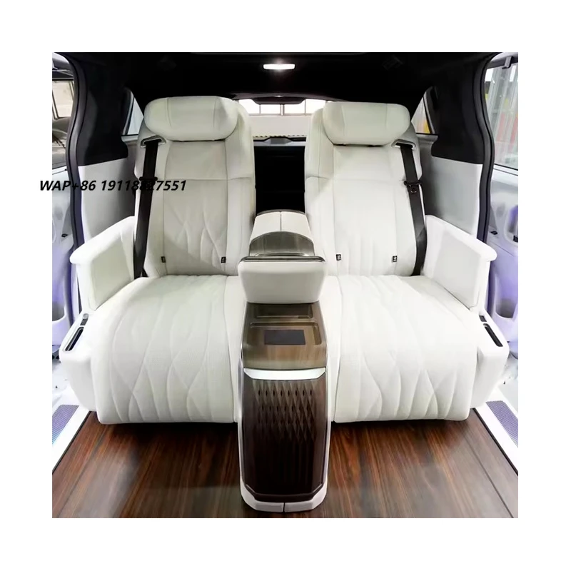 New Design Leather Car Seat Interior Upgrade Kits Rear Seats with Console for LC200 2008-2020 LX570 Vito Models