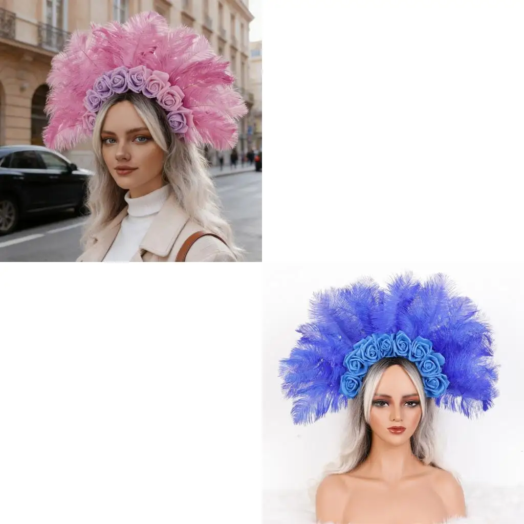 39bb-–-bandeau-a-plumes-colorees-cerceau-a-fleurs-rose-pour-femmes-vetements-defiles-carnaval