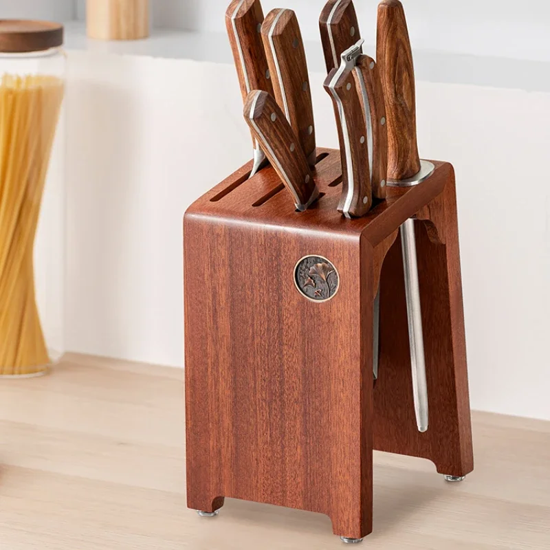 

Solid Wood Knife Holder, Knifes Holder, Storage Rack, Countertop, Kitchen Anti Mold Blade Adapter Cutter Saddle Tool Carrier